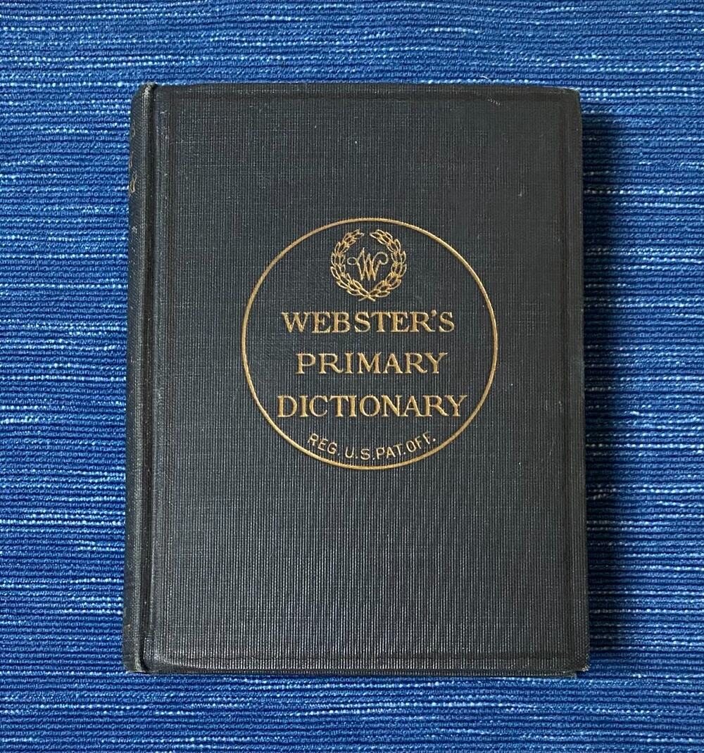 Library Copy 1925 Webster's Primary Dictionary G. & C. Merriam Co. Hardcover